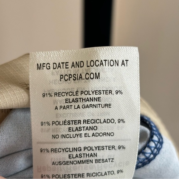 PATAGONIA Stretch Planing Boardshorts Blue Striped Swimming Trunks Men’s 38x9 - Picture 7 of 8